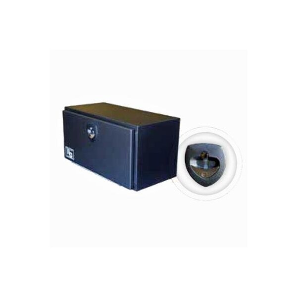 Redneck Trailer Supplies Toolbox, 14X16X36 Texture Black, Pan Door